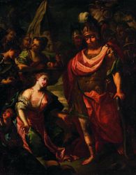 Flemish School, 17th Century Style Abigail Pacifying David